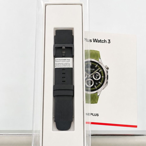 OnePlus Watch 3 Stainless Steel 46mm smartwatch with extra strap and Spigen bracelet
