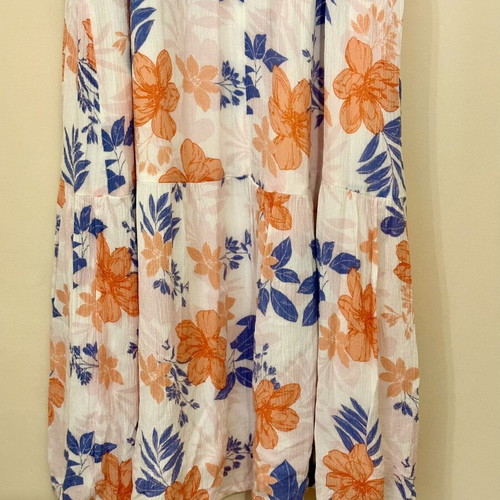 Gap midi floral dress used, size S, multicolor