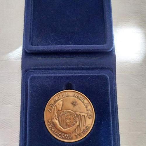 Abafil Milano Italian philately medal with original box