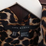 Zara leopard print shirt, size XL