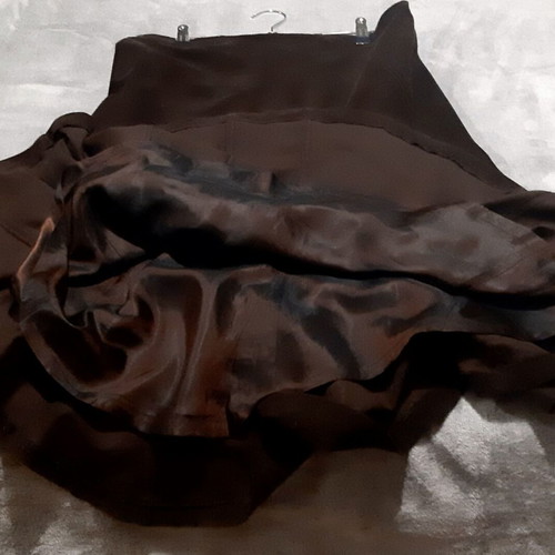 Zara long skirt Large/40, brown cotton corduroy, like new