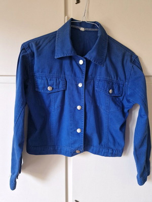 Blue denim jacket like new, no Small-Medium