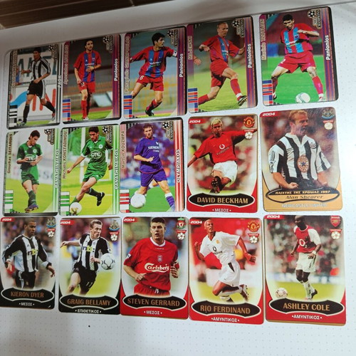 Champions 2004 Konstantinidis double-sided single stickers, 35 pcs