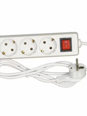 Πολύπριζο 3 θέσεων με διακόπτη (12016) νέο