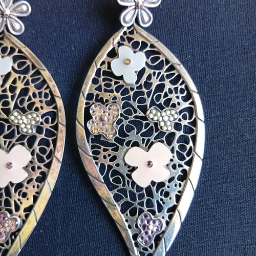 Gas Bijoux earrings like new, silver, French boutique