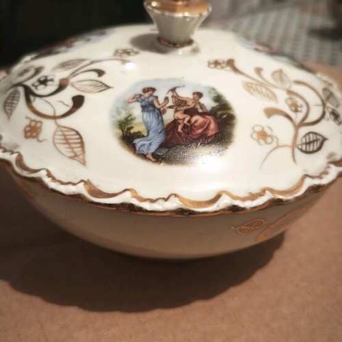 Vintage glass container used