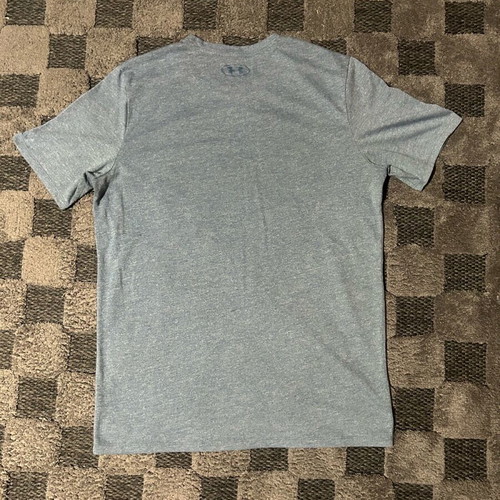Under Armour Threadborn HeatGear short sleeve T-shirt like new, blue turquoise, size S/M