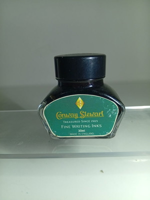 Conway Stewart vintage ink bottle 30ml like new, black
