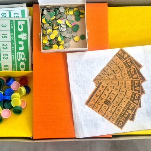 Bingo board game used from 79 decade Greek made
