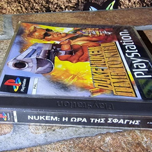 Duke Nukem Time to Kill PlayStation game used, rare Greek edition