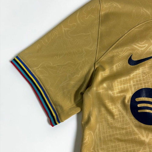 Nike Vintage Y2K FC Barcelona Away Jersey 2022-2023 Men’s Gold Like New