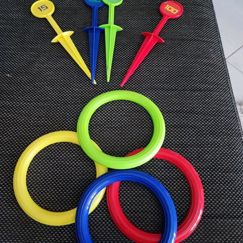 Outdoor game with points and rings like new