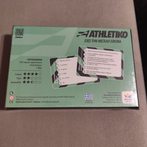 Athletiko The Game board game with 100 cards and 600 questions new