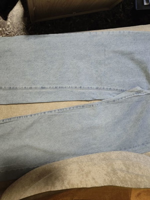 Shein cotton buggy jeans size M used, blue