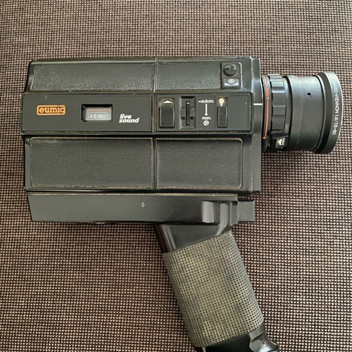 Vintage camera Eumig used with microphone, collector's item