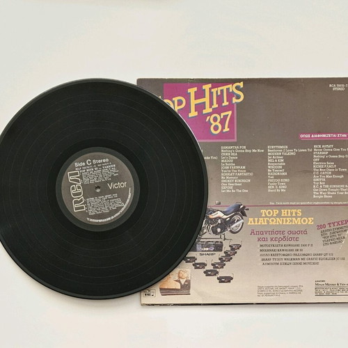 Top Hits '87 double vinyl record used