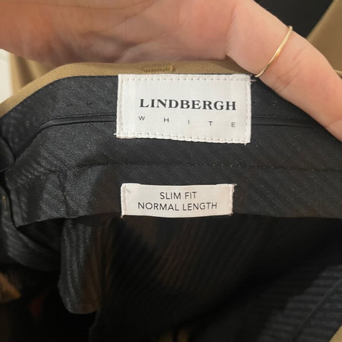 Lindbergh Slim Fit Suit brand new, khaki/brown jacket and trousers