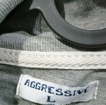 Gray zip-up cardigan
