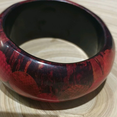 Vintage 90s φιδίσιο σχεδιο wide bracelet like new