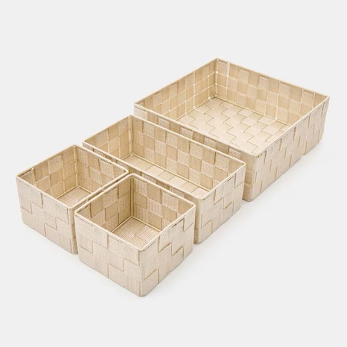 Woven organizers set of 4 new