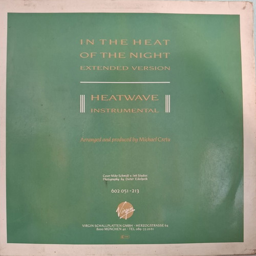 Sandra In the Heat of the Night LP used