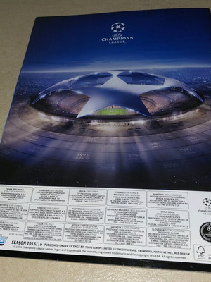 Topps Champions League sticker album used 2015-2016