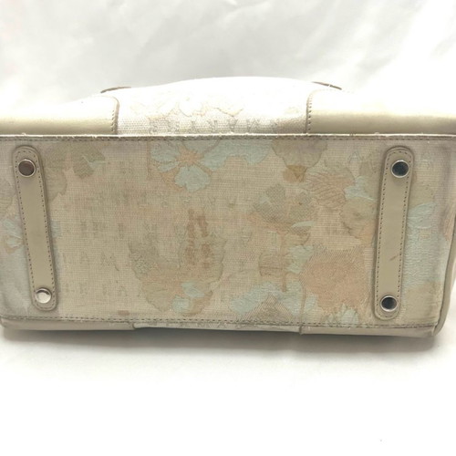 Lamarthe beige cloth/leather handbag used