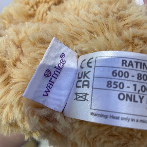 Warmies heating dog plush like new