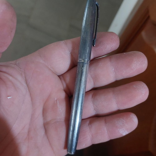 Silver pen used, needs ink