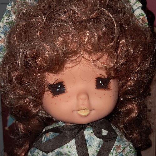 Vintage Japan Anime doll used, Candy Candy or Sarah Kay style, 26 cm