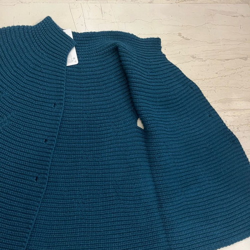 Knitted cardigan dark ocean blue color new, size M