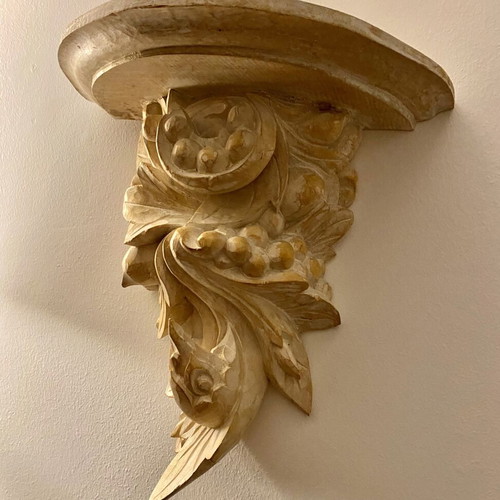 Wood Carved Shelf from Indonesia like new