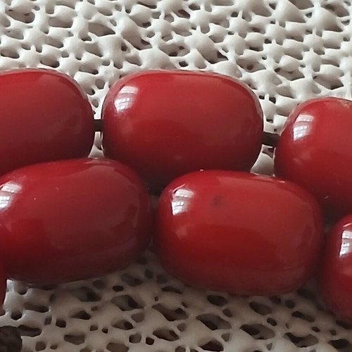 Old bakelite komboloi, 30 cm, 35 grams, 22 beads