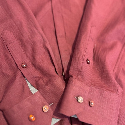 Silvano Verri men's burgundy shirt size L like new, slim fit