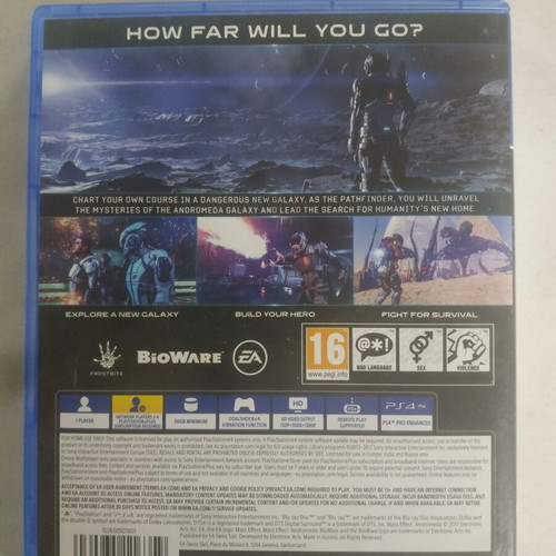 Mass Effect Andromeda PS4 like new