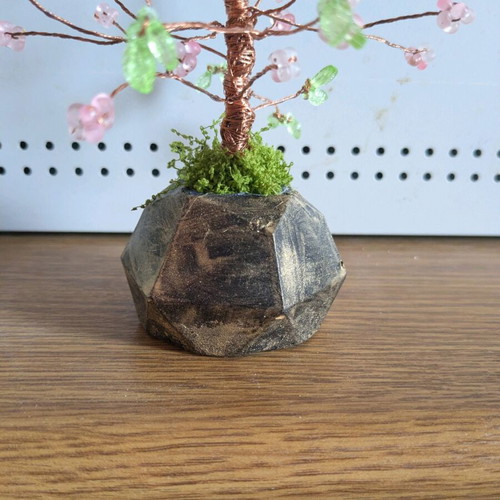 Handmade tree new with painted plaster base