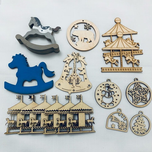 Materials for Christmas charms like new, pack