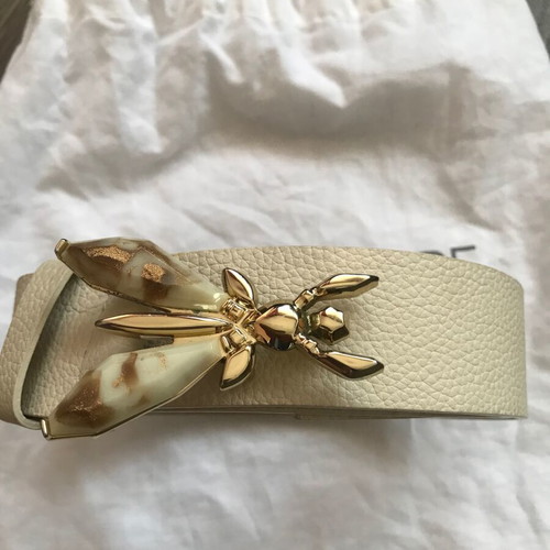 Patrizia Pepe leather belt size S, beige