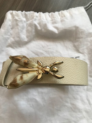 Patrizia Pepe leather belt size S, beige