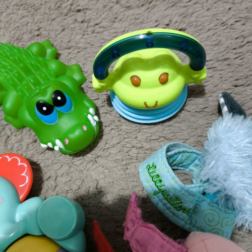Teether and rattle set like new for babies 0+