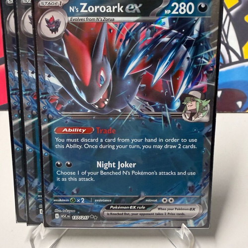 N's Zoroark ex Double Rare Ascended Heroes 137/217 Pokemon card