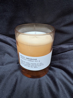 Zara Home Atlas Cedarwood scented candle new 200g