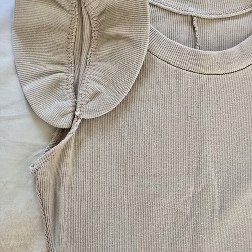 Dress 95% cotton, beige, size S