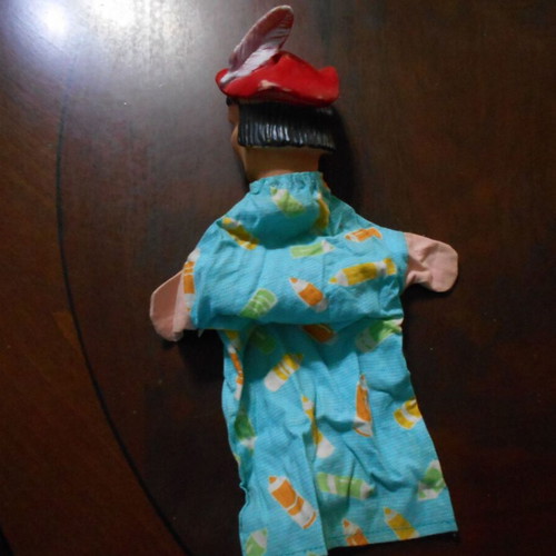 Puppet theater plastic figure used, size 28cm