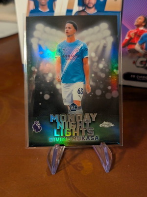 Topps Chrome Premier League κάρτα Divine Mukasa Monday Night Lights σαν καινούργιο