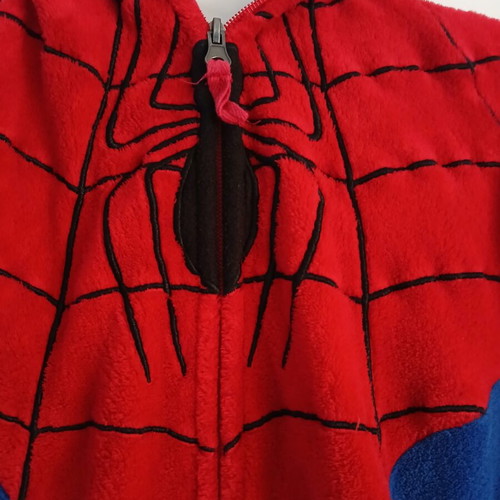 Orchestra Spiderman sleeping bag with hood and zipper like new, boy 10 years 140cm