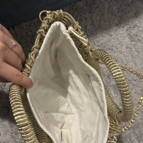 Bag to Bag handbag with detachable chain, gold