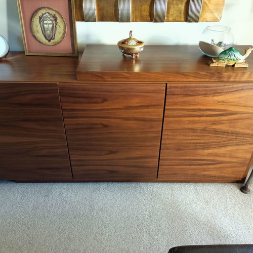 Modern walnut wood dining room buffet new