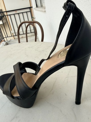 Luigi platform sandals new, black, size 39