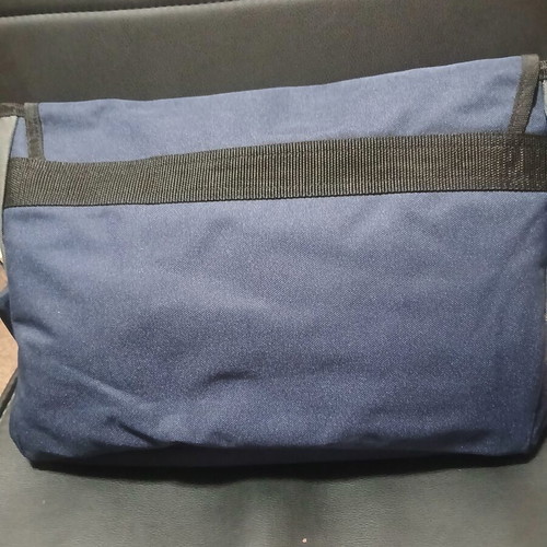 Benetton laptop or document bag new, blue-gray